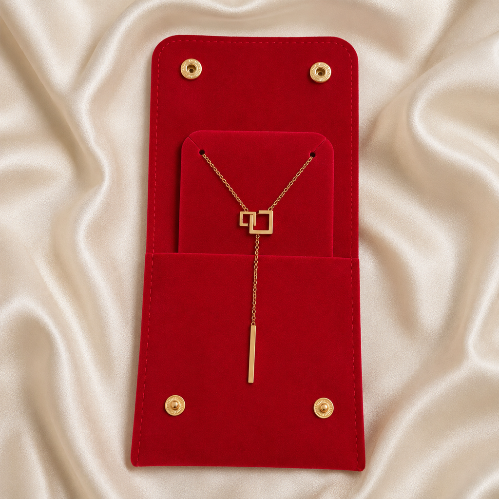 Geometric Drop Necklace