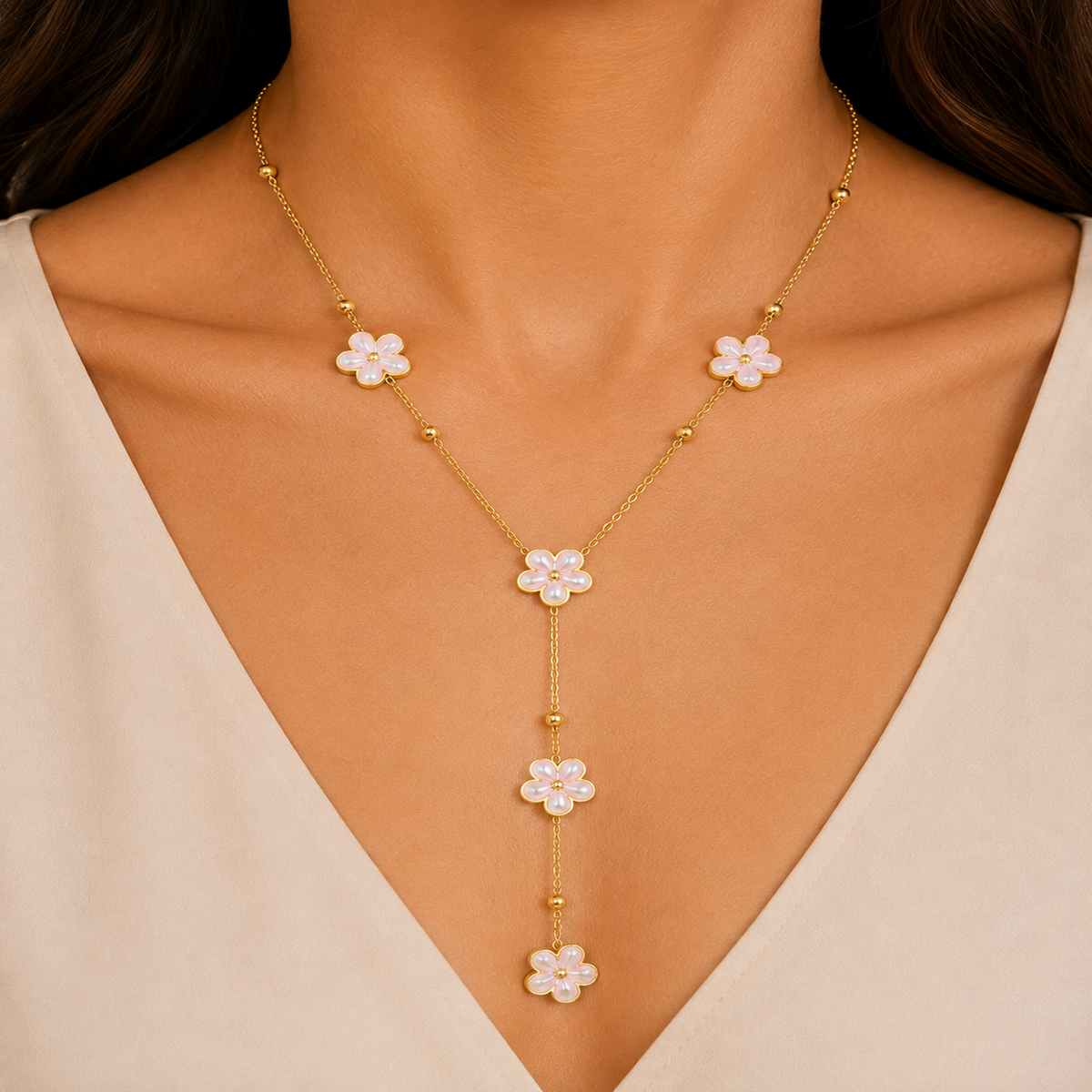 Daisy Drop Necklace