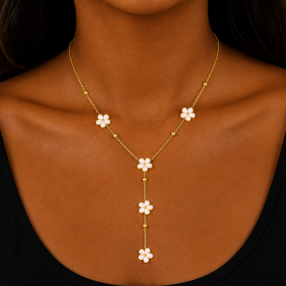 Daisy Drop Necklace